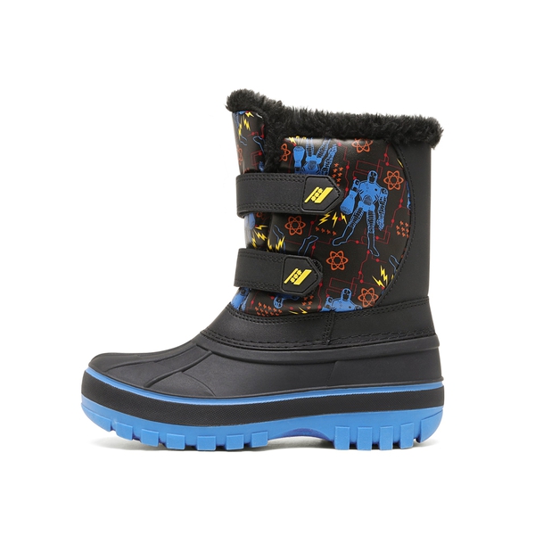 Kids Ankle Waterproof Snow Boots - BLACK ROYAL - 1